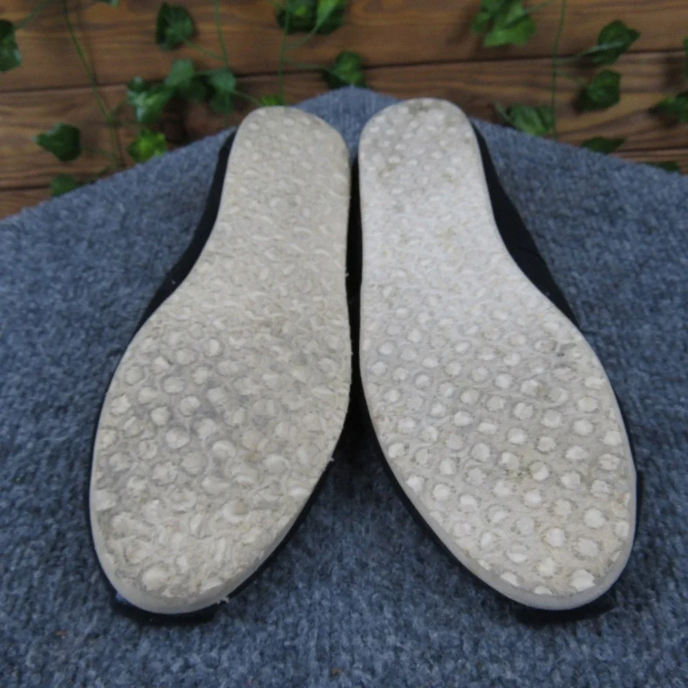 TOMS‎ Classic Alpargata Women's Black Canvas Slip-On Shoes Size 6 Casual